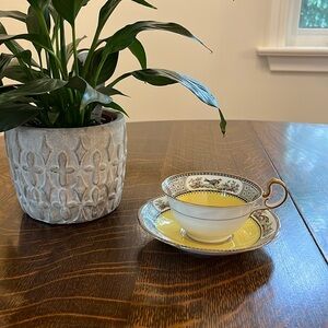 Aynsley Vintage Fine Bone China Teacup and Saucer Set